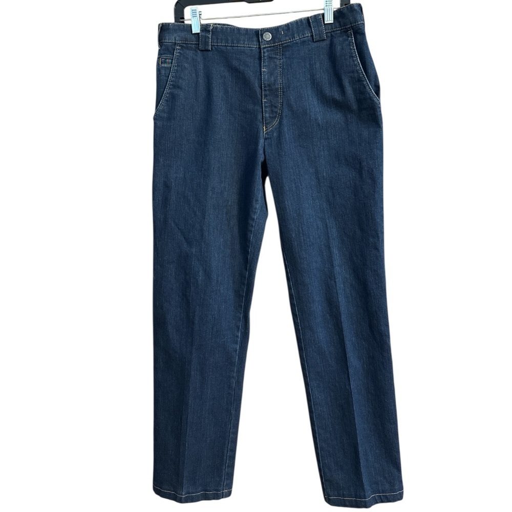 Meyer Dress Jeans Roma Dark Wash Denim Straight Leg Cotton Made in Germany